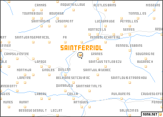map of Saint-Ferriol