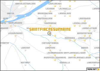 map of Saint-Fiacre-sur-Maine