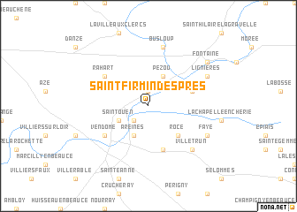 map of Saint-Firmin-des-Prés