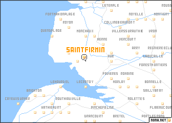 map of Saint-Firmin