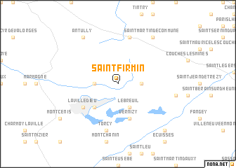 map of Saint-Firmin