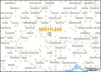 map of Saint-Fleur