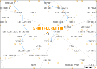 map of Saint-Florentin