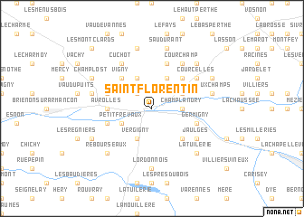 map of Saint-Florentin