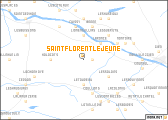 map of Saint-Florent-le-Jeune
