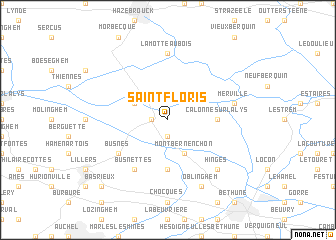 map of Saint-Floris