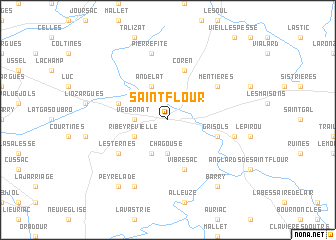 map of Saint-Flour