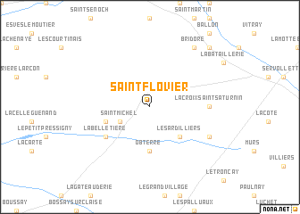 map of Saint-Flovier