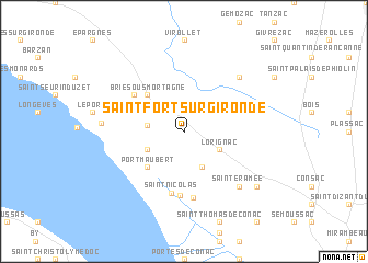 map of Saint-Fort-sur-Gironde