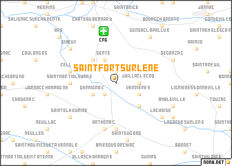 map of Saint-Fort-sur-le-Né