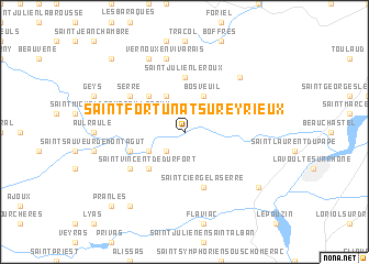 map of Saint-Fortunat-sur-Eyrieux