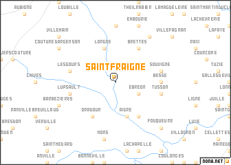 map of Saint-Fraigne