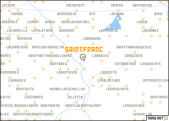 map of Saint-Franc