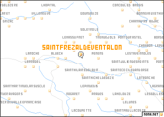 map of Saint-Frézal-de-Ventalon