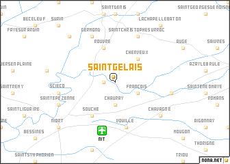 map of Saint-Gelais