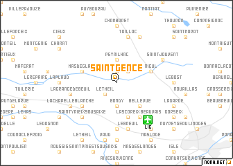 map of Saint-Gence