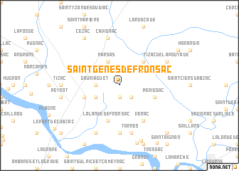 map of Saint-Genès-de-Fronsac