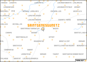 map of Saint-Genès-du-Retz