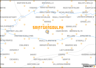 map of Saint-Gengoulph