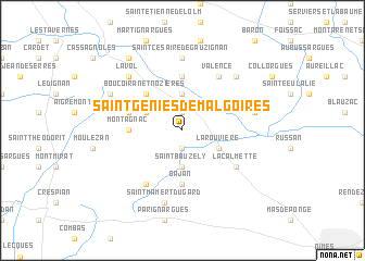 map of Saint-Géniès-de-Malgoirès