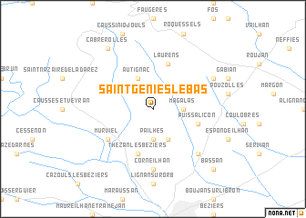 map of Saint-Geniès-le-Bas