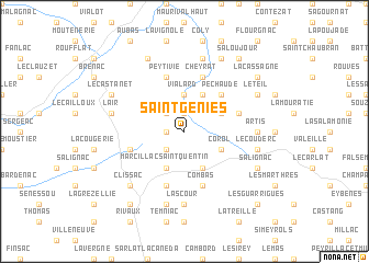 map of Saint-Geniès