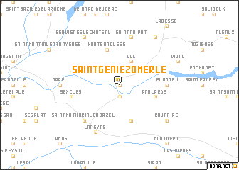 map of Saint-Geniez-ô-Merle
