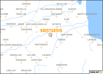 map of Saint-Génis