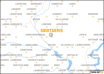 map of Saint-Genis