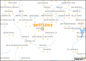 map of Saint-Genis