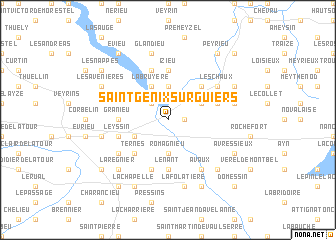 map of Saint-Genix-sur-Guiers