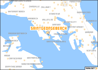 map of Saint George Beach
