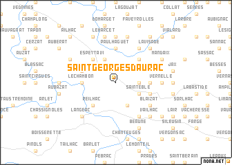 map of Saint-Georges-dʼAurac