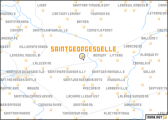 map of Saint-Georges-dʼElle