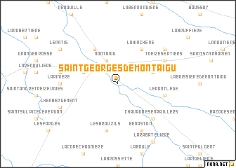 map of Saint-Georges-de-Montaigu