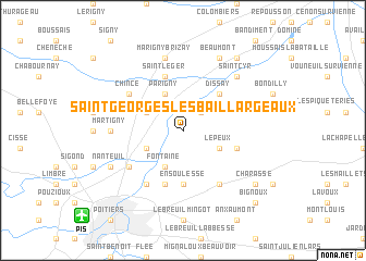 map of Saint-Georges-lès-Baillargeaux