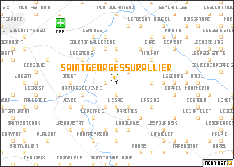 map of Saint-Georges-sur-Allier