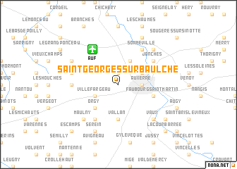 map of Saint-Georges-sur-Baulche