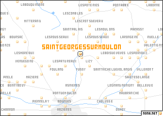 map of Saint-Georges-sur-Moulon
