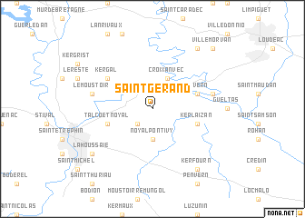 map of Saint-Gérand