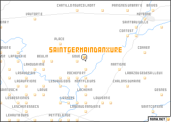 map of Saint-Germain-dʼAnxure