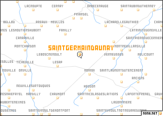 map of Saint-Germain-dʼAunay