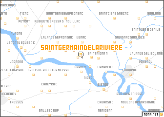 map of Saint-Germain-de-la-Rivière