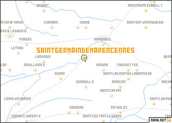 map of Saint-Germain-de-Marencennes