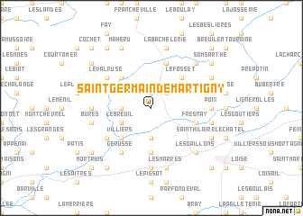 map of Saint-Germain-de-Martigny