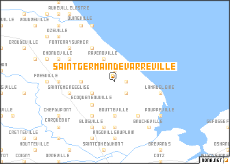 SaintGermaindeVarreville (France) map