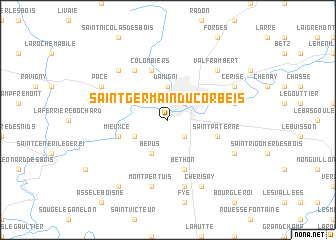 map of Saint-Germain-du-Corbéis