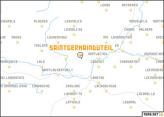 map of Saint-Germain-du-Teil