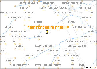 map of Saint-Germain-lès-Buxy