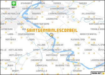 map of Saint-Germain-lès-Corbeil